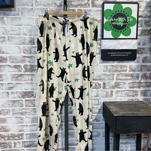 Little blue house Bear Print Pajama Pants xL